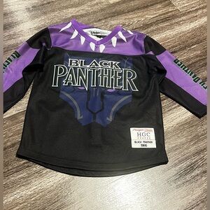 Marvel Black Panther Wakanda Hockey Jersey By Headgear Classics Youth Size Small